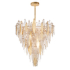 Maxim Majestic 21-Light 32.5" Wide Gold Leaf Chandelier 32328CLCMPGL